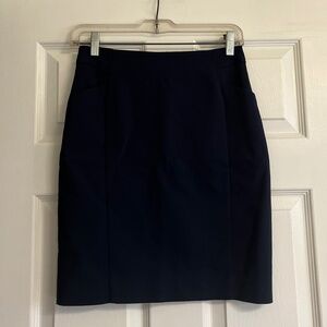 H&M navy pencil skirt